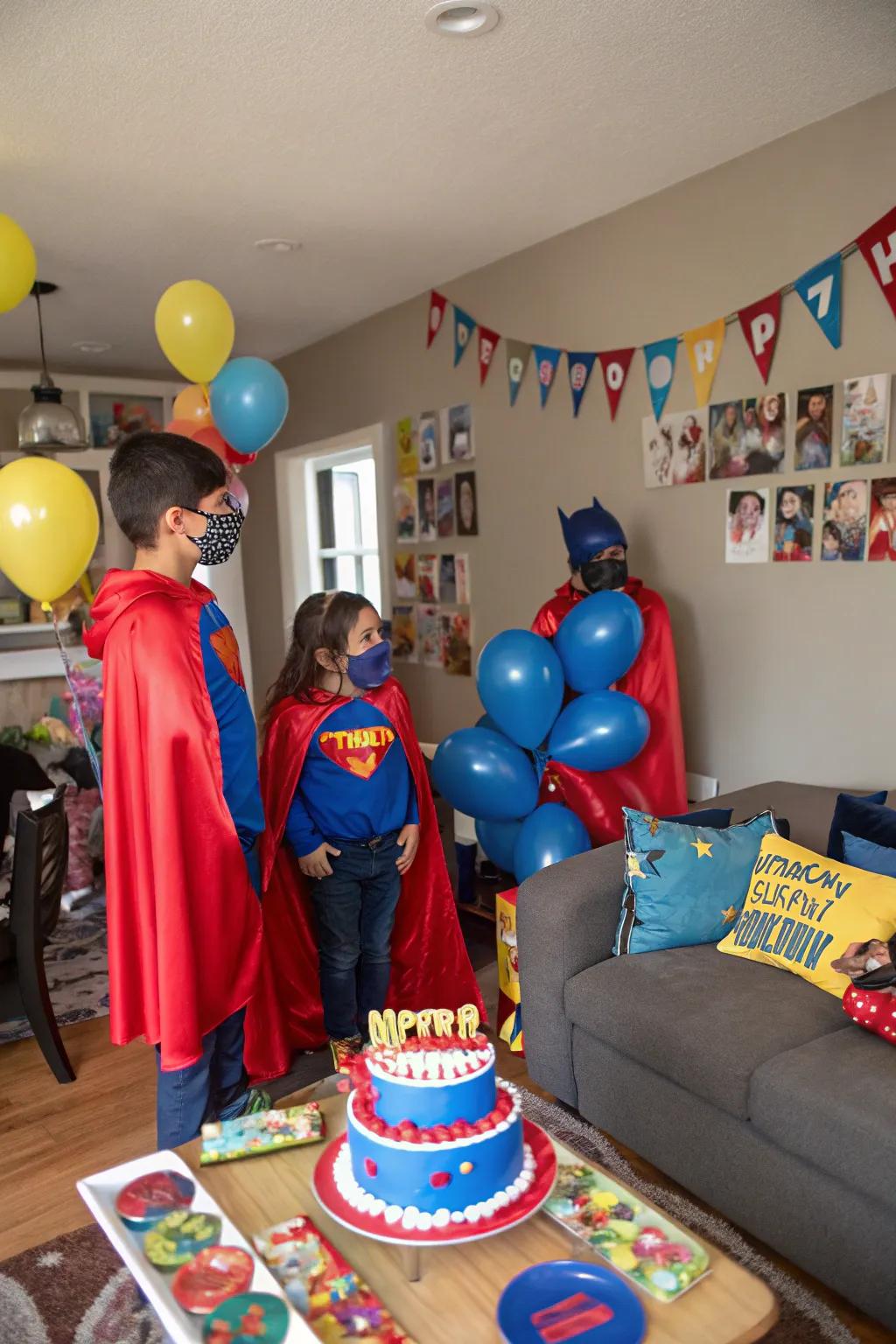 A superhero headquarters for little heroes in action.