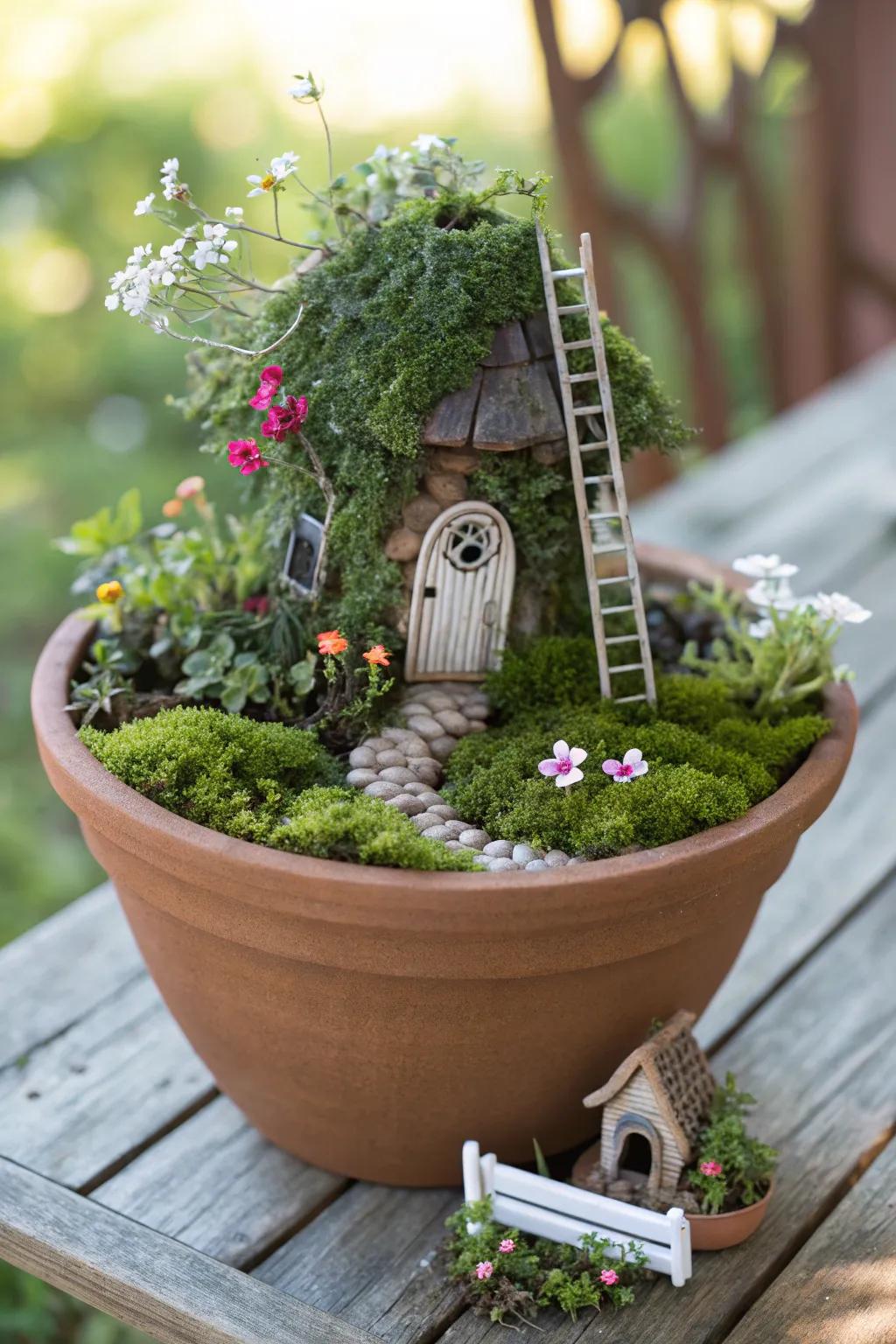 Discover the magic of miniature worlds with enchanting fairy garden clay pots. ð¿â¨