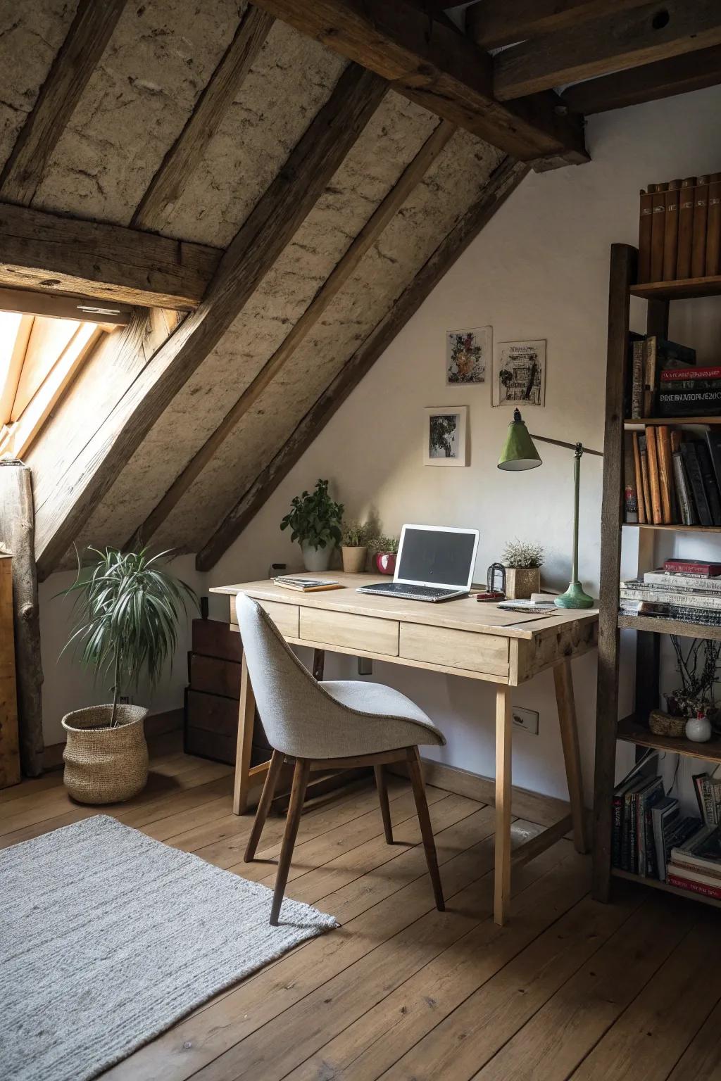 Utilize space with a compact office nook.
