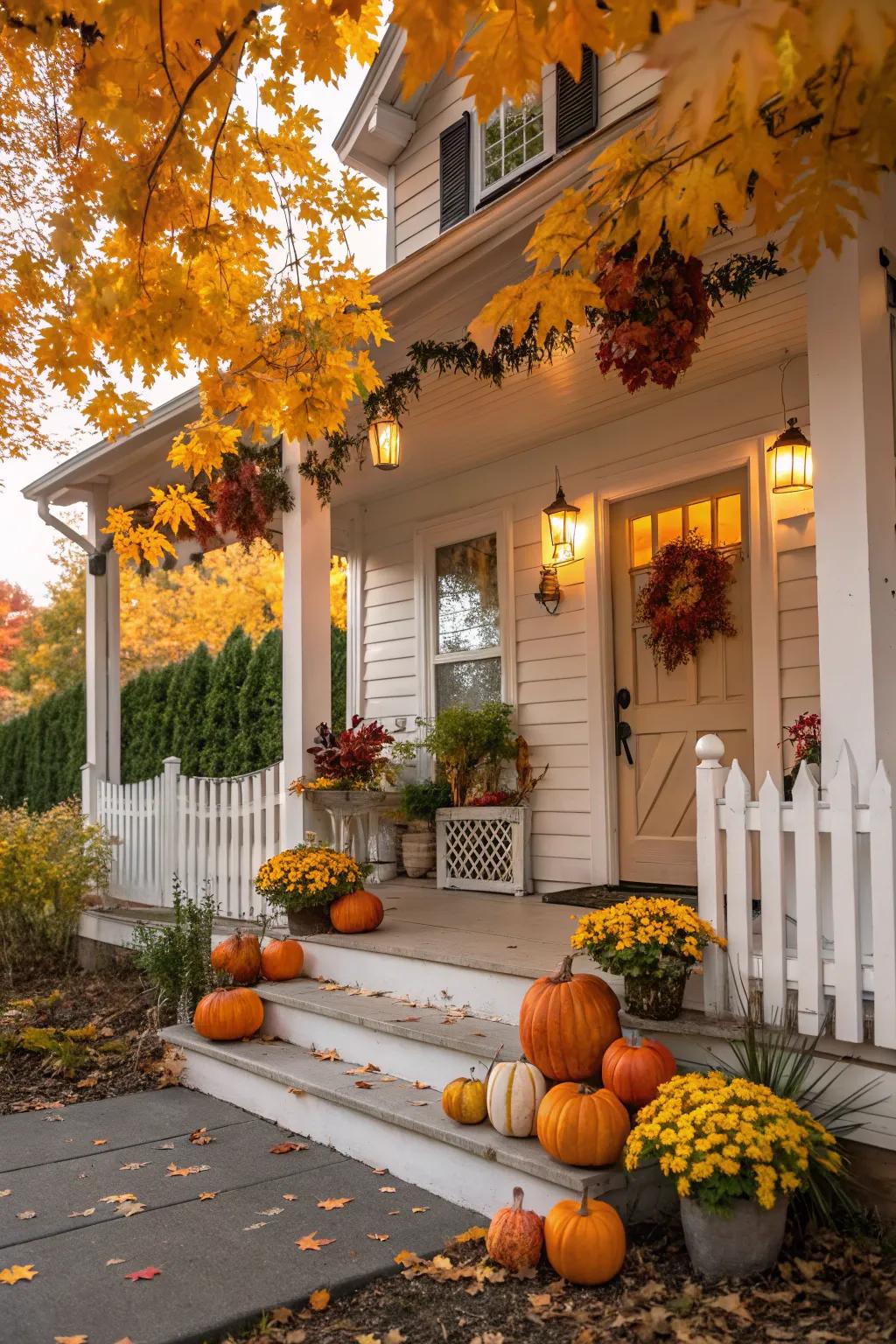 Seasonal decor keeps your porch looking fresh year-round.