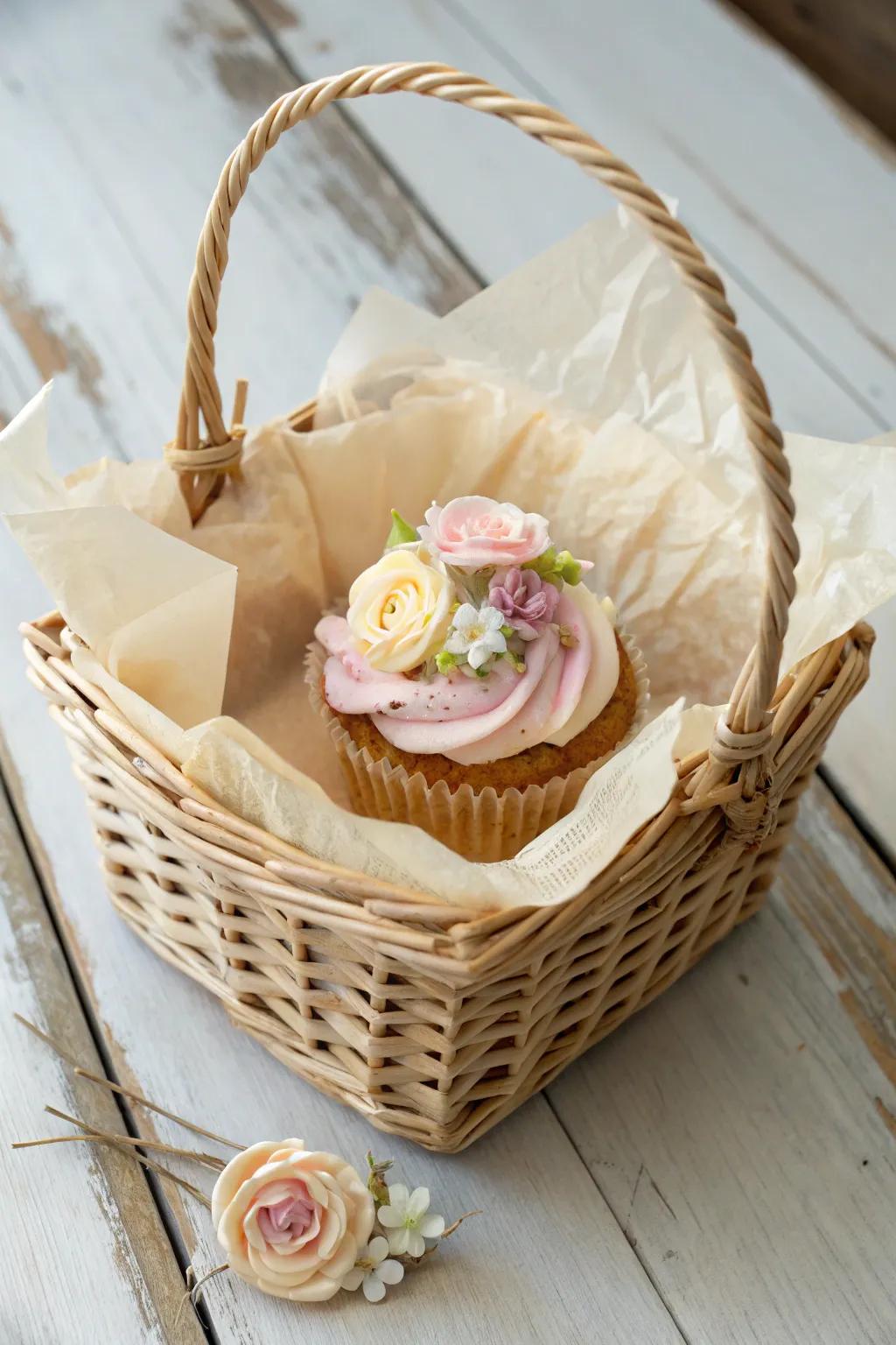 Elevate your cupcake gifting with nature-inspired charm. ð¿ð§ #HandmadeElegance #ScandinavianBoho