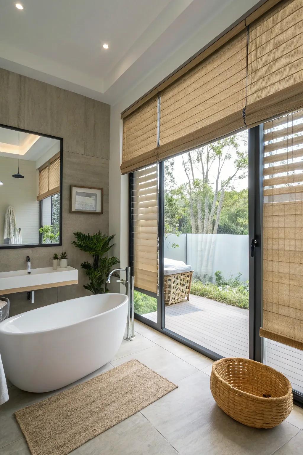Eco-friendly blinds offer sustainable style options.