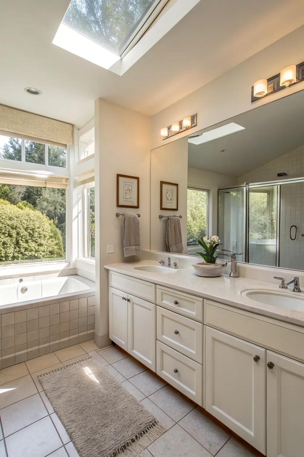 Double sinks are ideal for shared spaces and busy mornings.