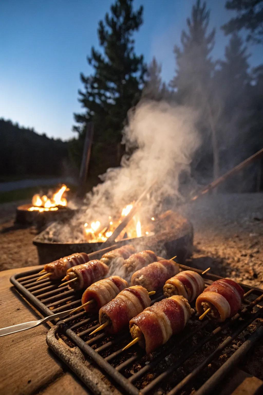 Bacon-wrapped dates: A deliciously savory-sweet snack.