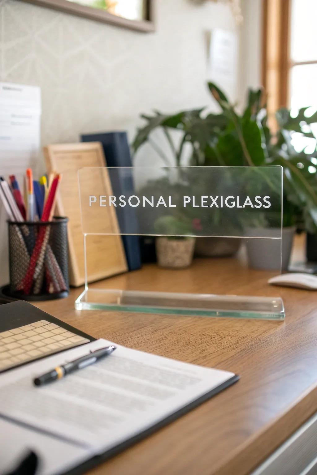 Express yourself with custom plexiglass signage.