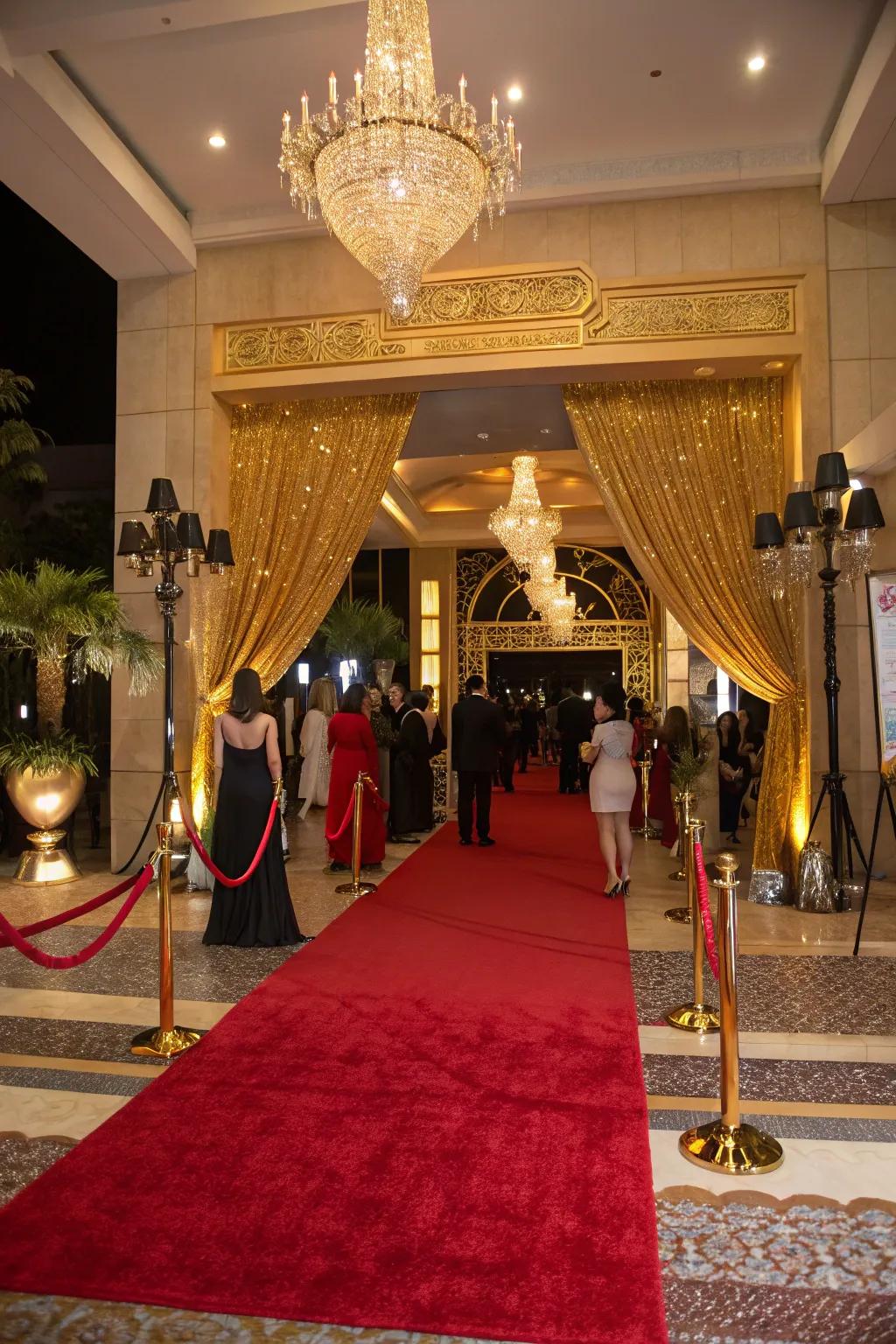 Add glitz and glamour with a Hollywood theme.