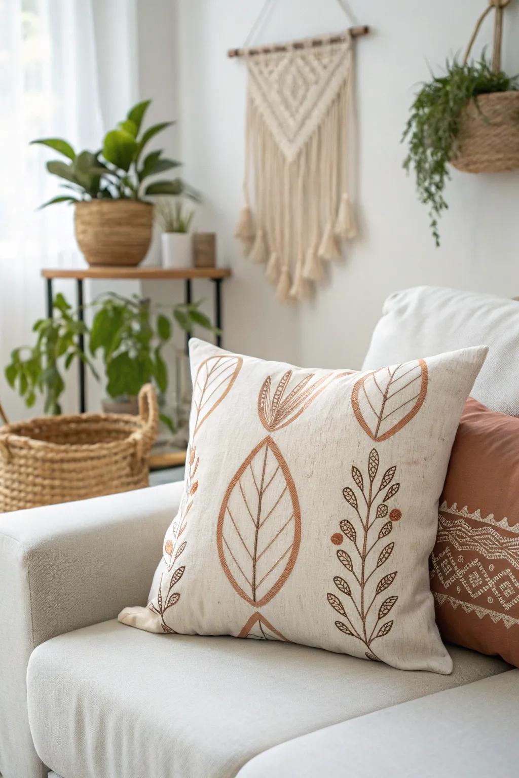 Elevate your space with the charm of handmade throw pillows - where minimalism meets boho elegance.