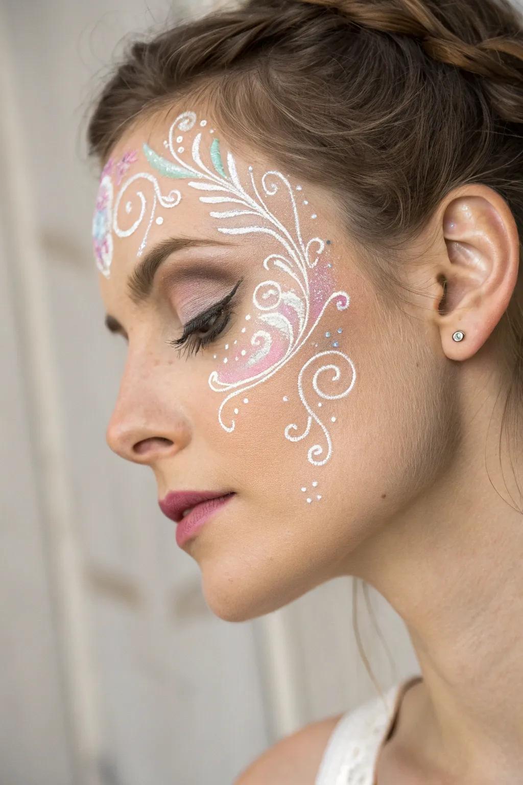 Embrace the magic with graceful swirls and twirls for a fairy-tale allure.