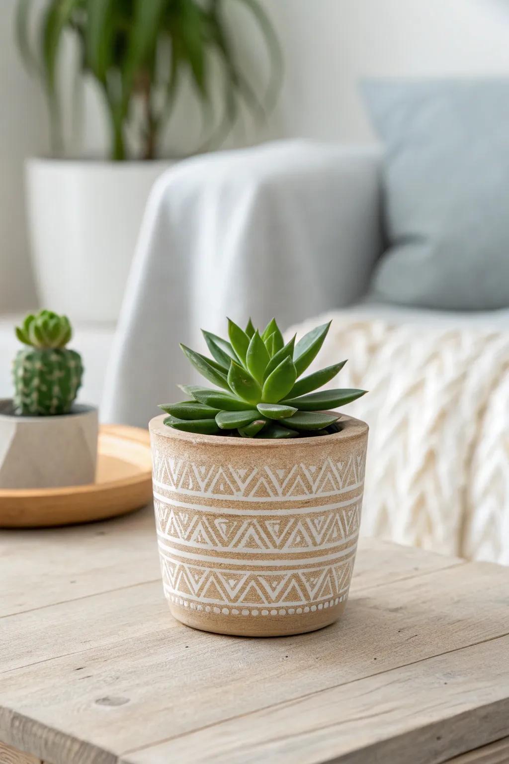 Bring the outdoors in with a charming plant gift exchange. Perfect for adding a touch of green to any minimalist space!