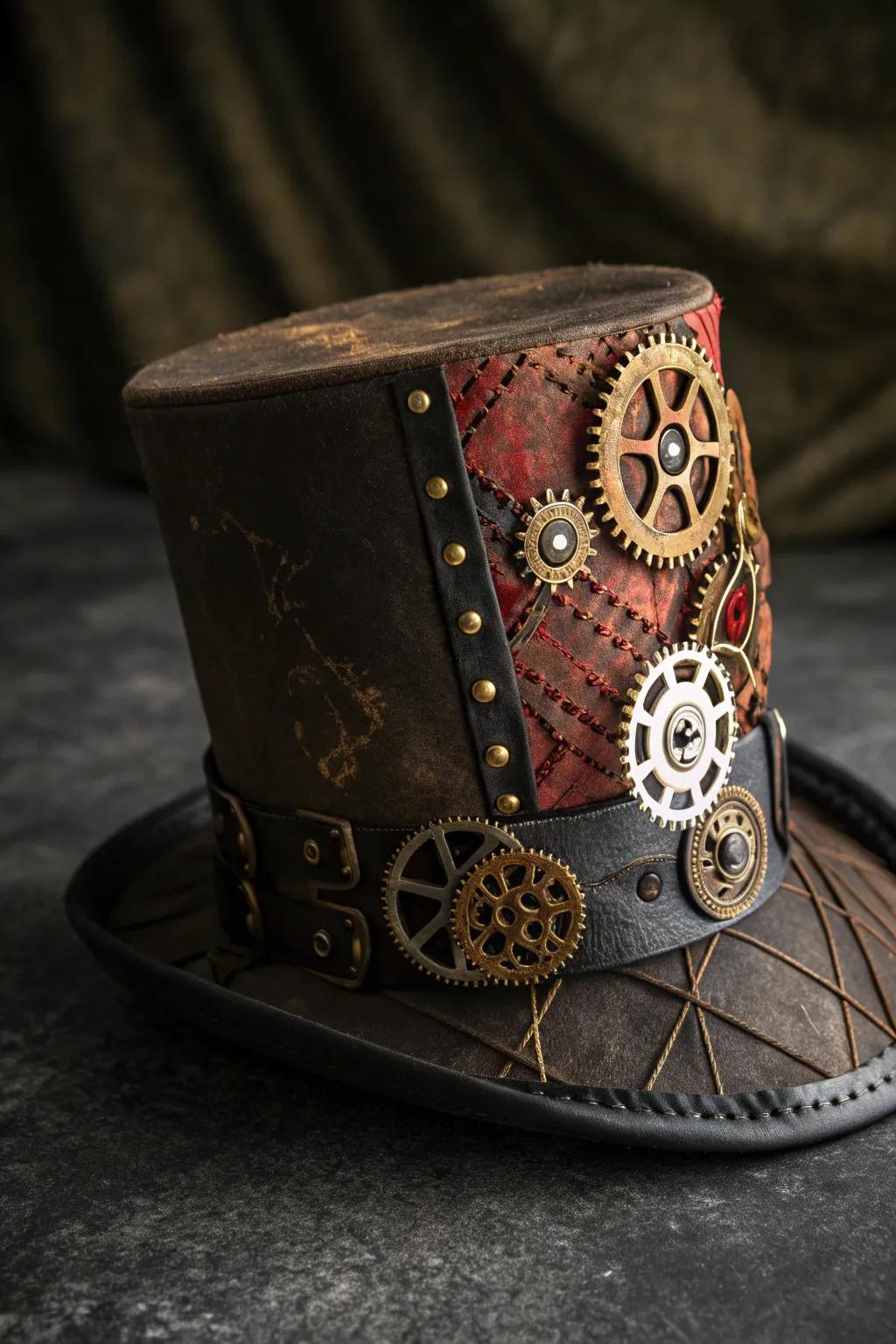 Elevate your style with a steampunk twist: the Victorian Top Hat reimagined.