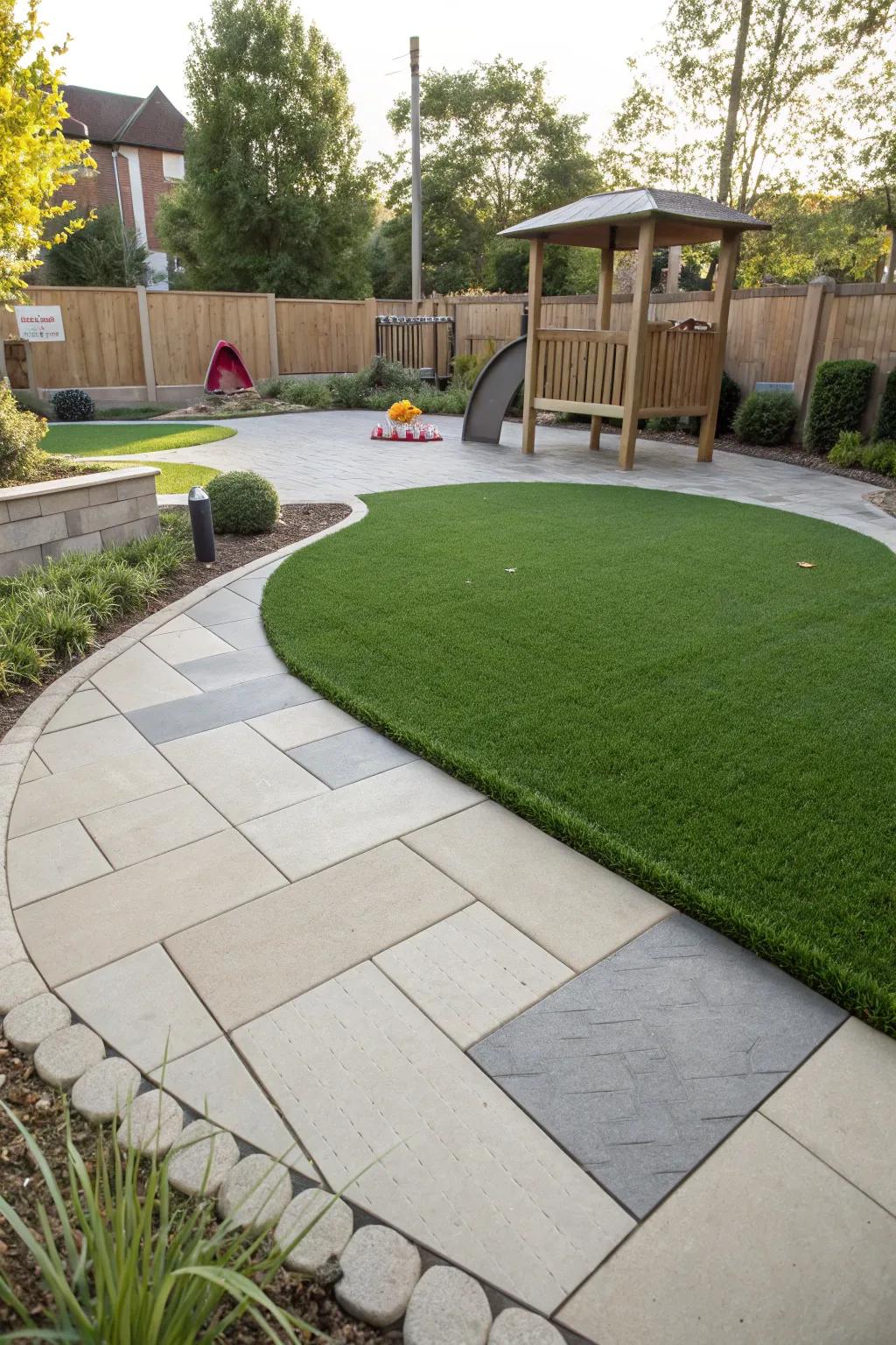 Elevate your children's playtime with a stylish and durable play zone that remains pristine all year round.