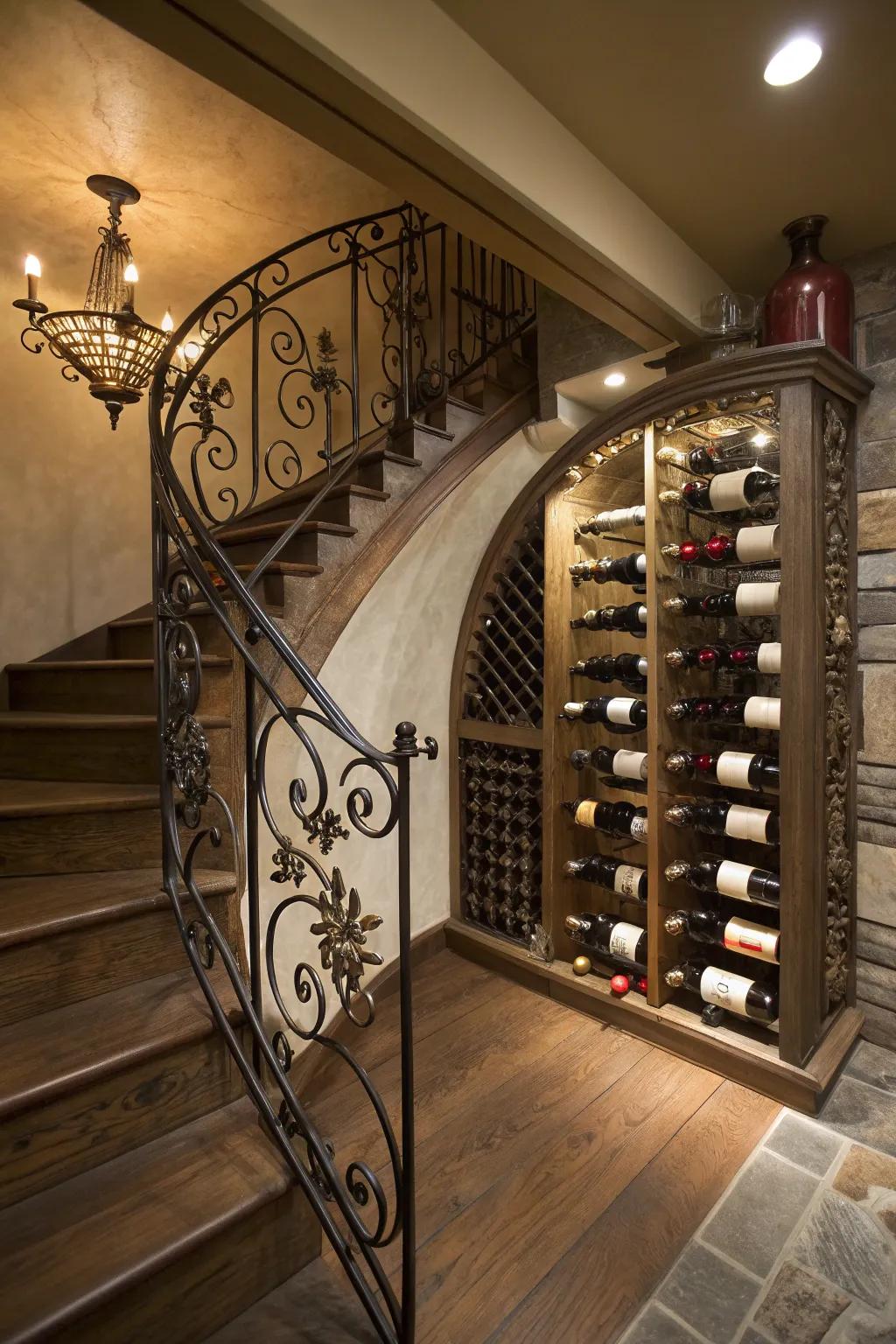 Artistic wine racks that add character to your wine storage.