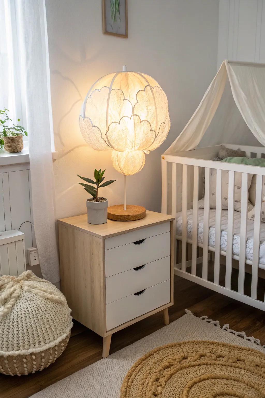 Illuminate your little one's night with a touch of magic and simplicity. #DIYBabyGifts #ScandinavianNursery