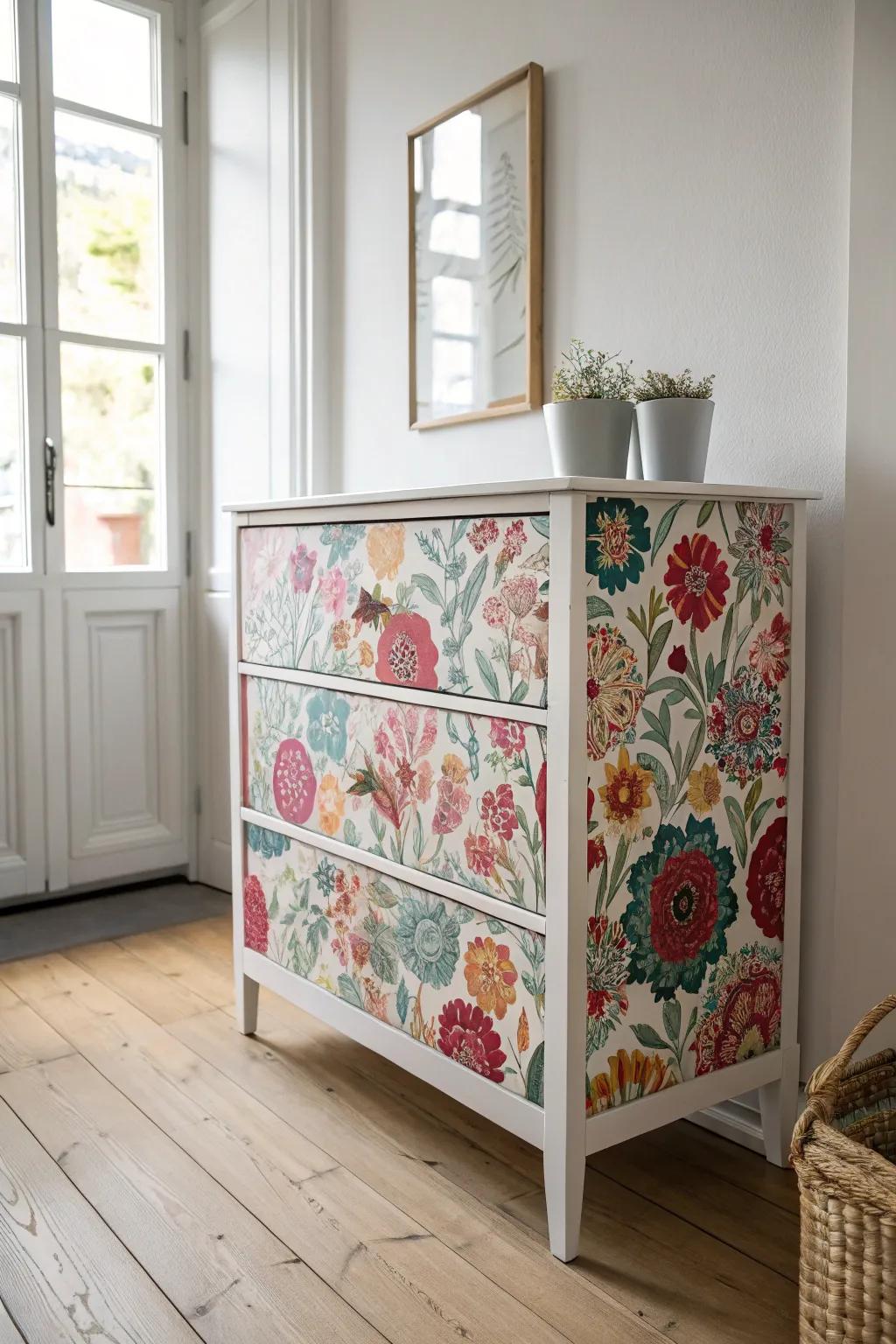 Transform plain furniture into a stunning statement piece with decoupage magic!