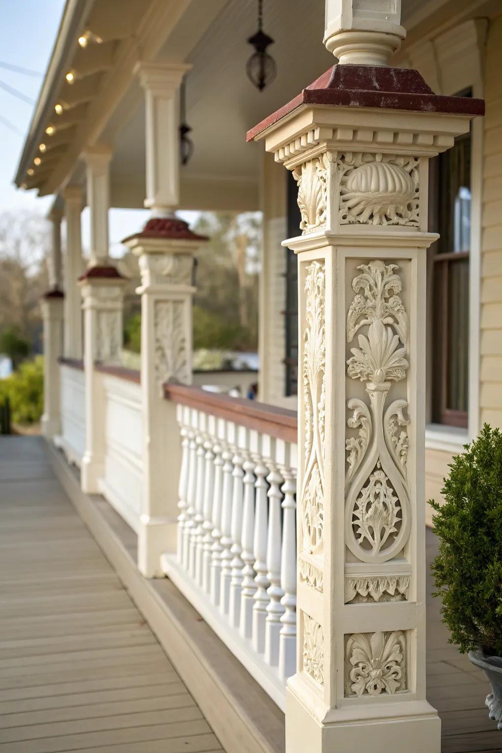 Enhance posts with decorative caps and bases for a polished look.