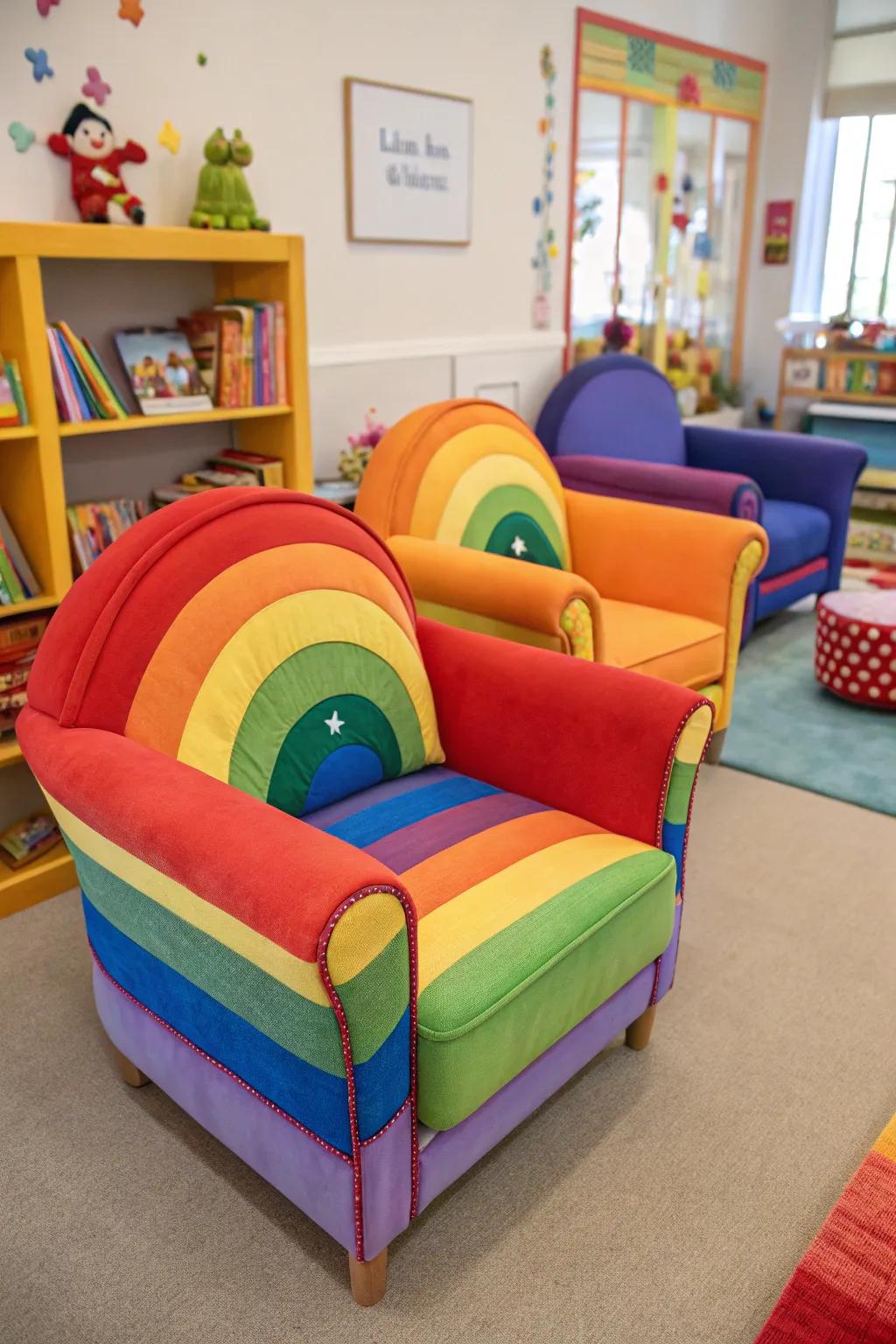 Whimsical furniture brings fun and functionality.