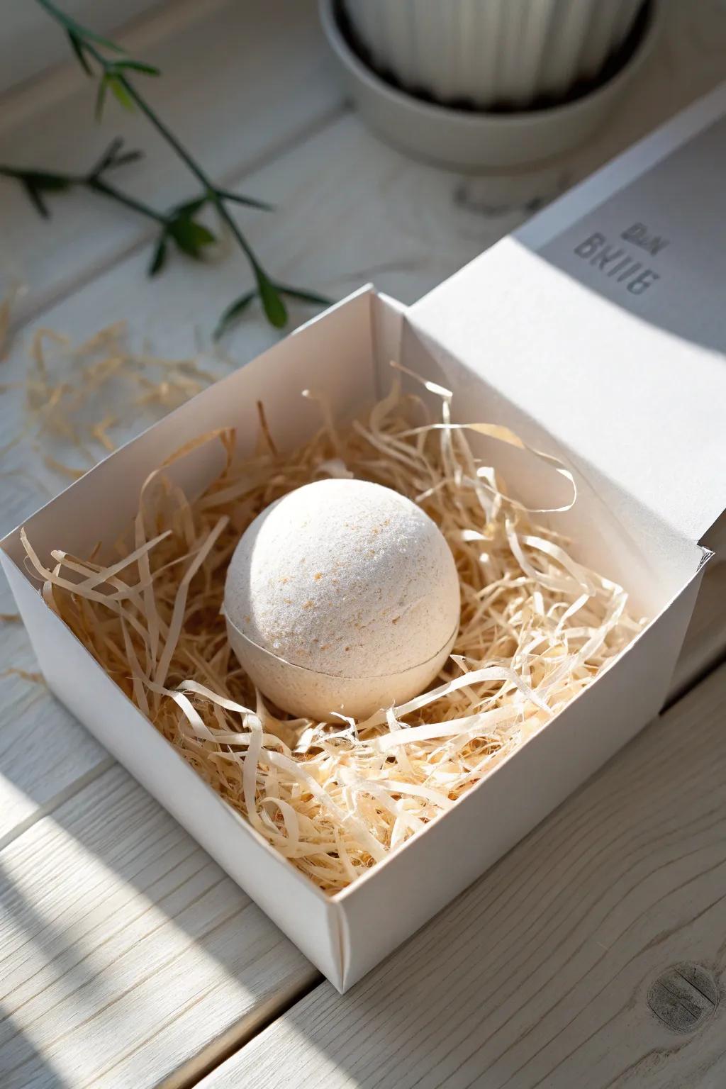 Discover the art of simplicity with bath bombs nestled in natural elegance.