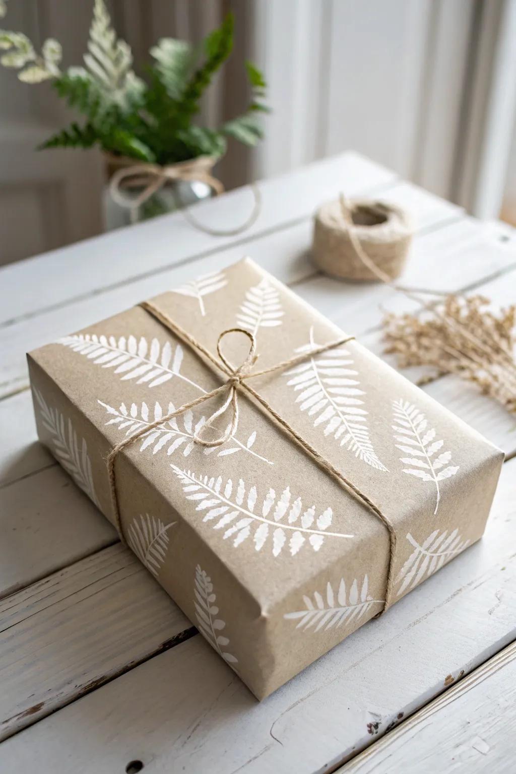 Elevate your gift wrapping with artistic stencils for a truly personalized touch.