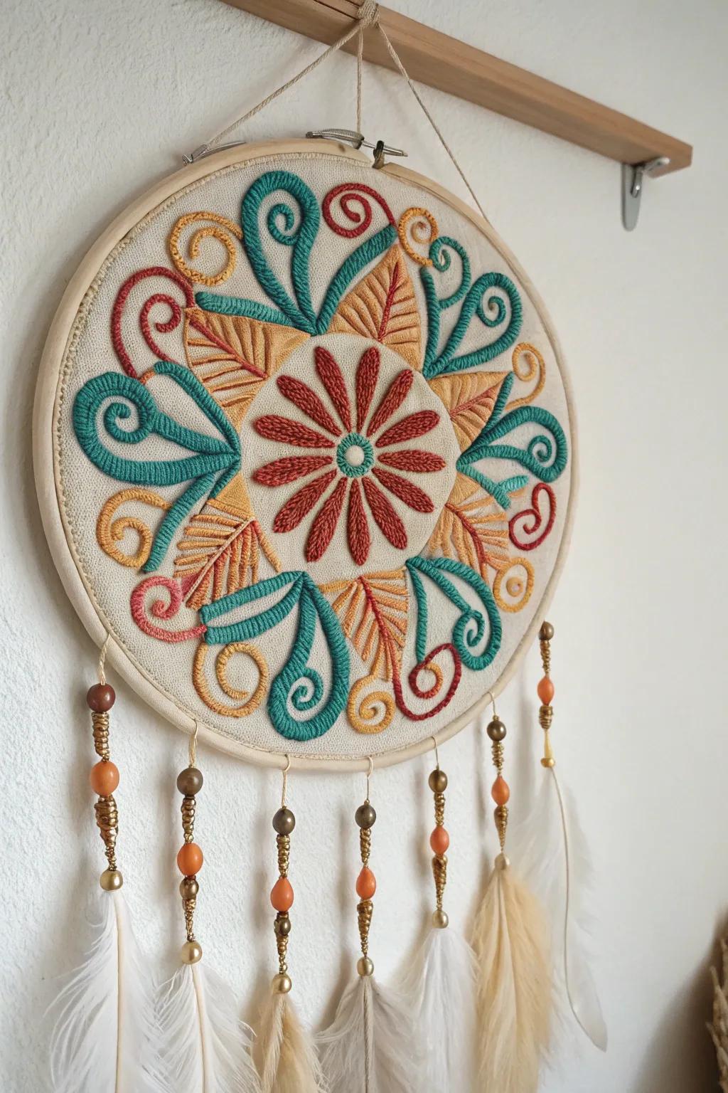 Elevate your space with bohemian artistryâswirls of color and delicate details for a peaceful vibe.