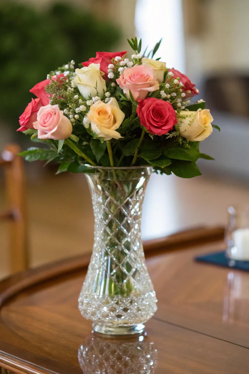 Illuminate your fifteenth anniversary with the sparkle of crystal gifts.