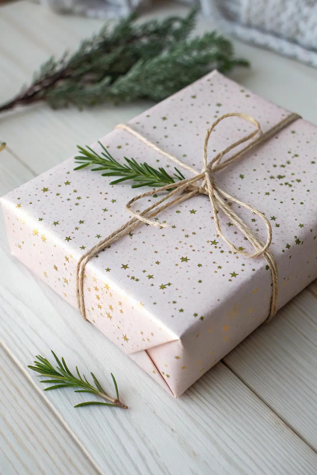 Elevate your gift-giving with a touch of glitter magic and minimalist charm.