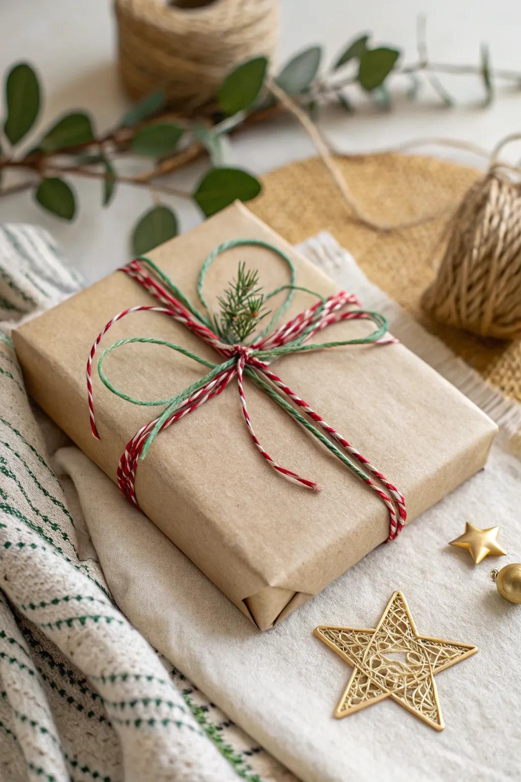 Seasonal Sparkle: Elevate your gift wrapping with minimalist elegance and a hint of festive charm.