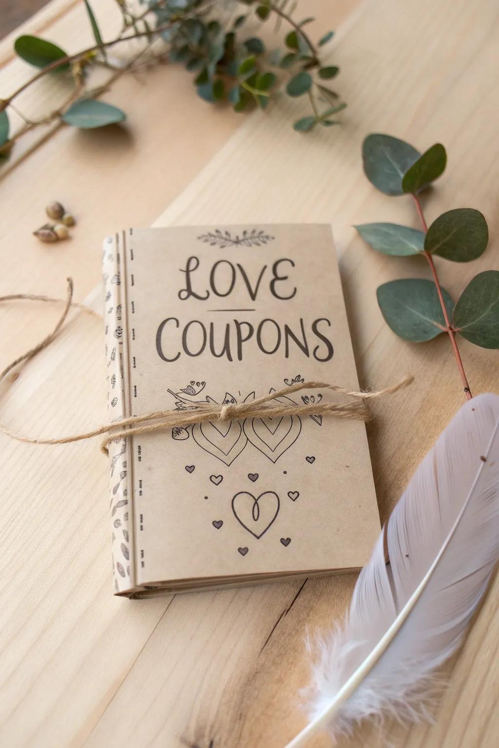 A touch of love in every page: Craft a heartfelt coupons booklet for your special someone.