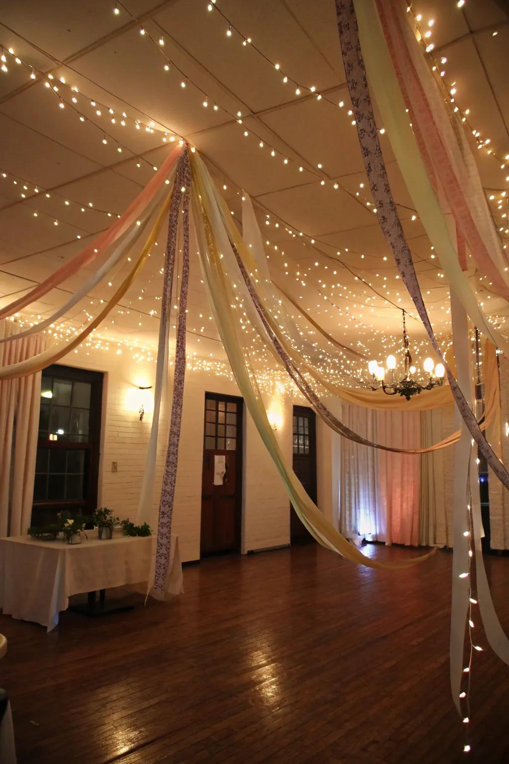 Streamers and lightsâa match made in heaven.