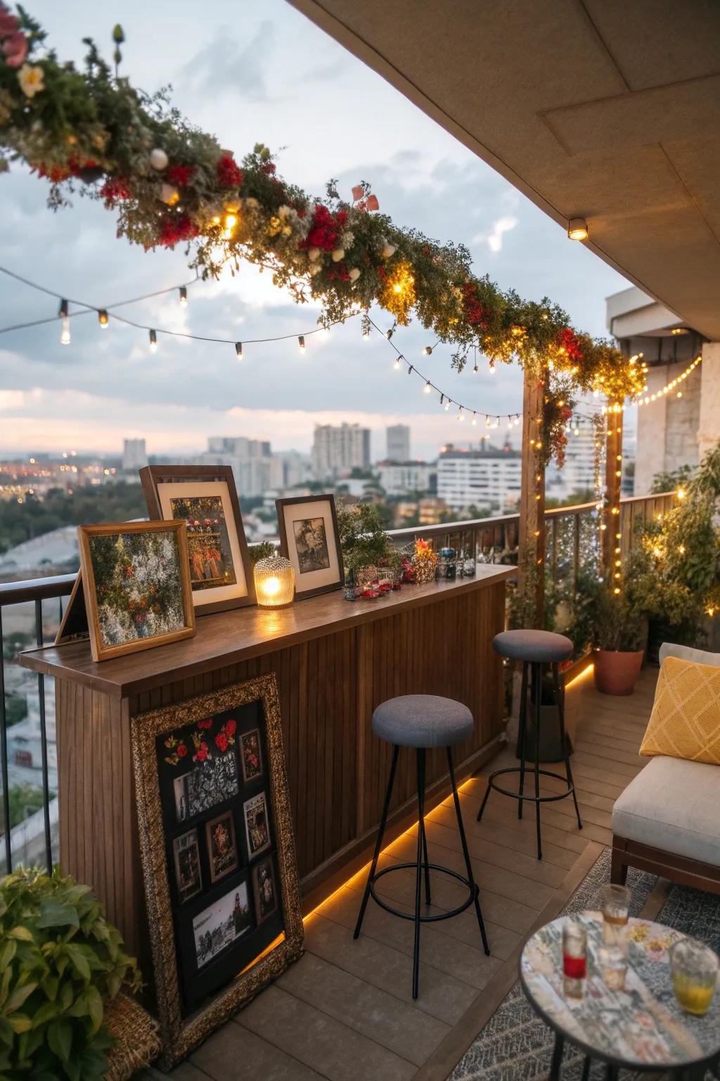 Personal touches make your bar warm and inviting.