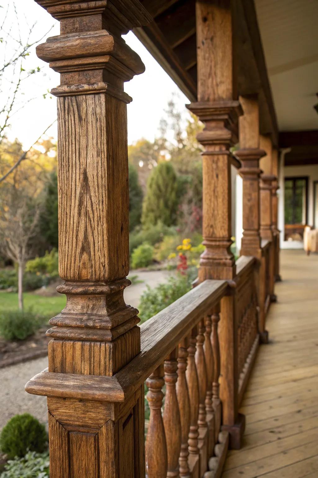 Enhance natural beauty with a stained finish.