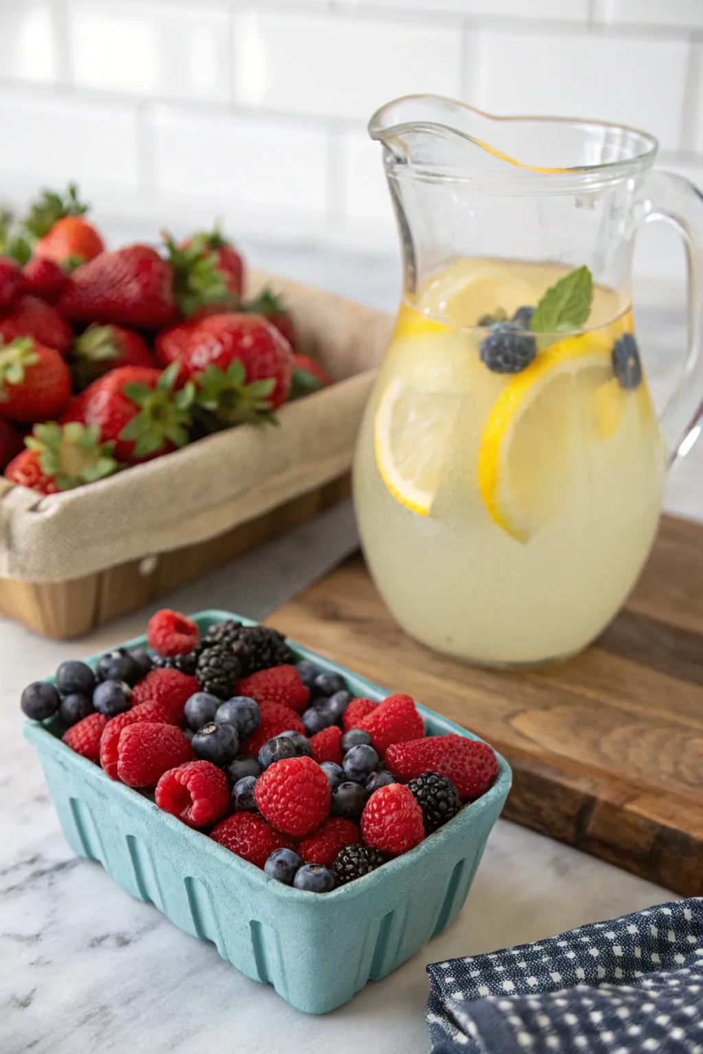 Fresh berries for a delightful summer treat.
