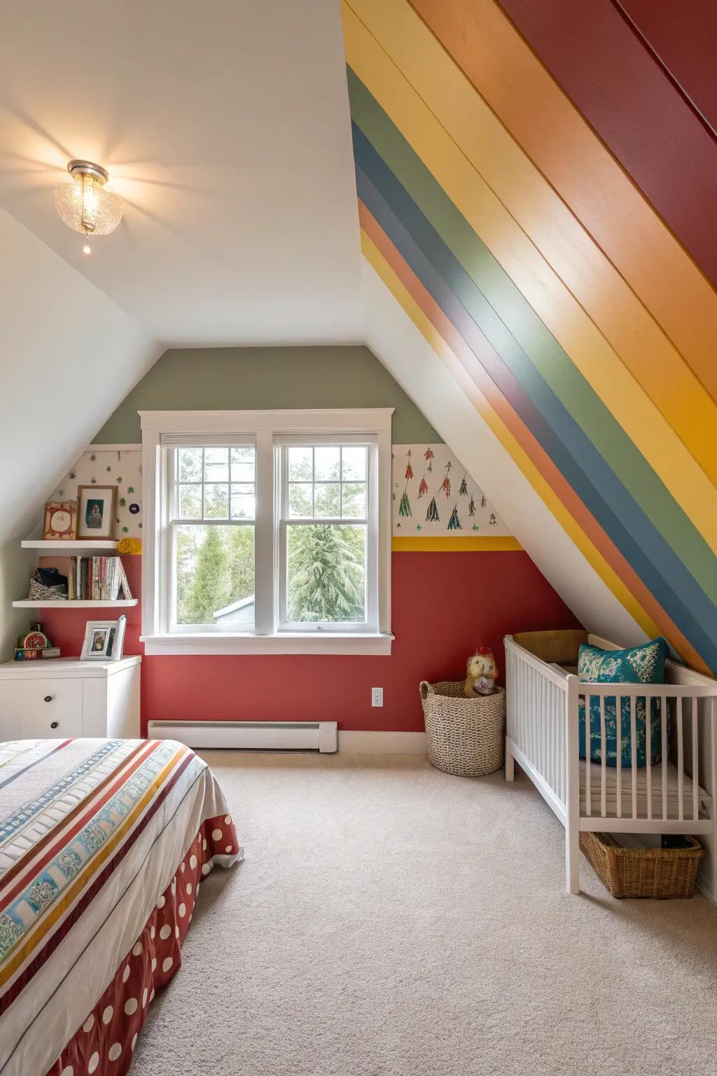 Add depth with a bold accent wall.