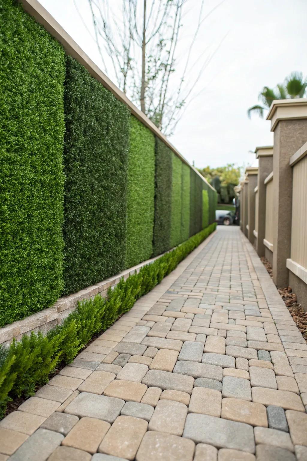 Elevate your outdoor space with the perfect blend of greenery and stone. Discover the art of vertical grass walls.