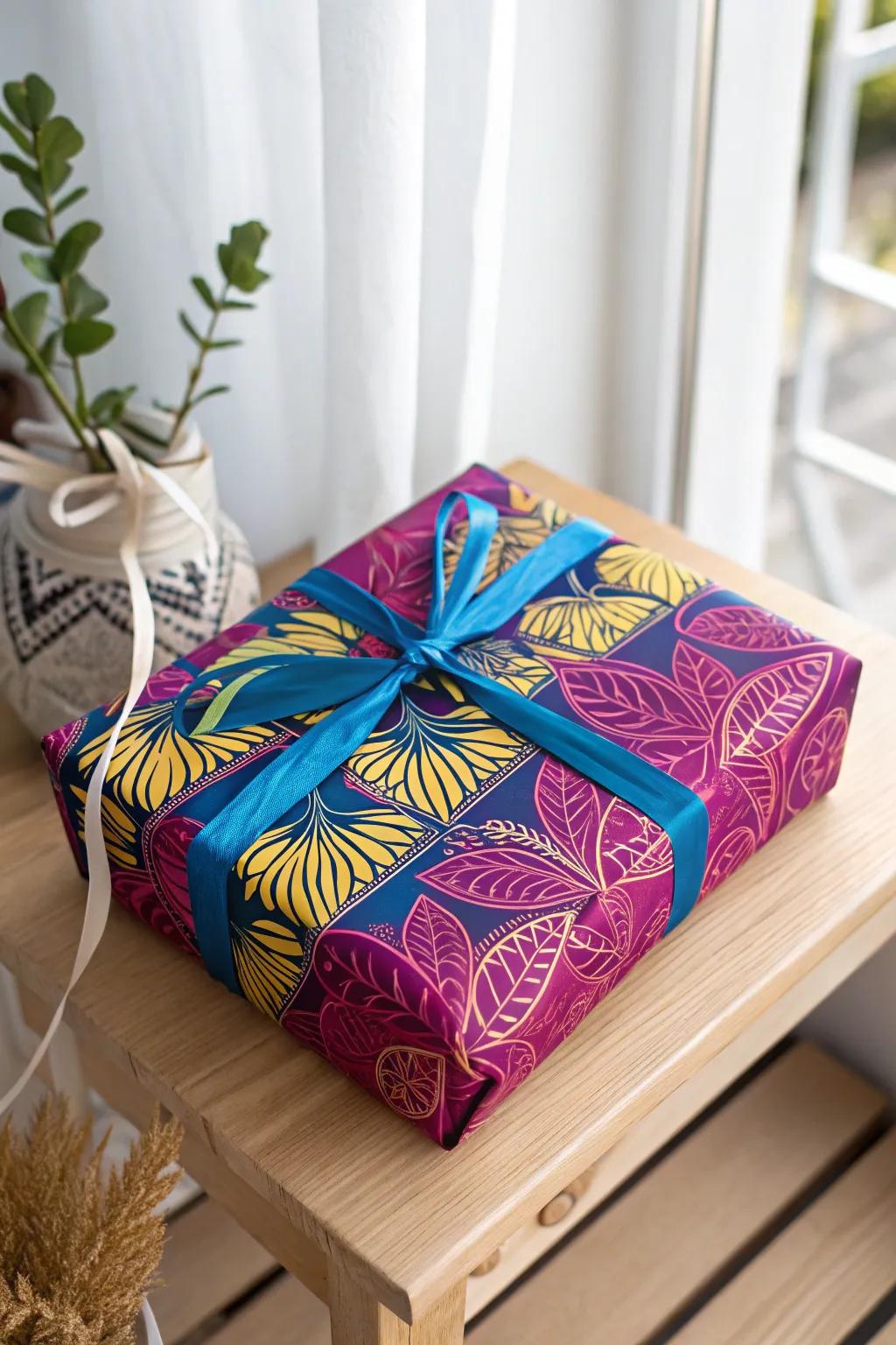 Add a splash of color to your gifts with vibrant and bold wrapping ideas!