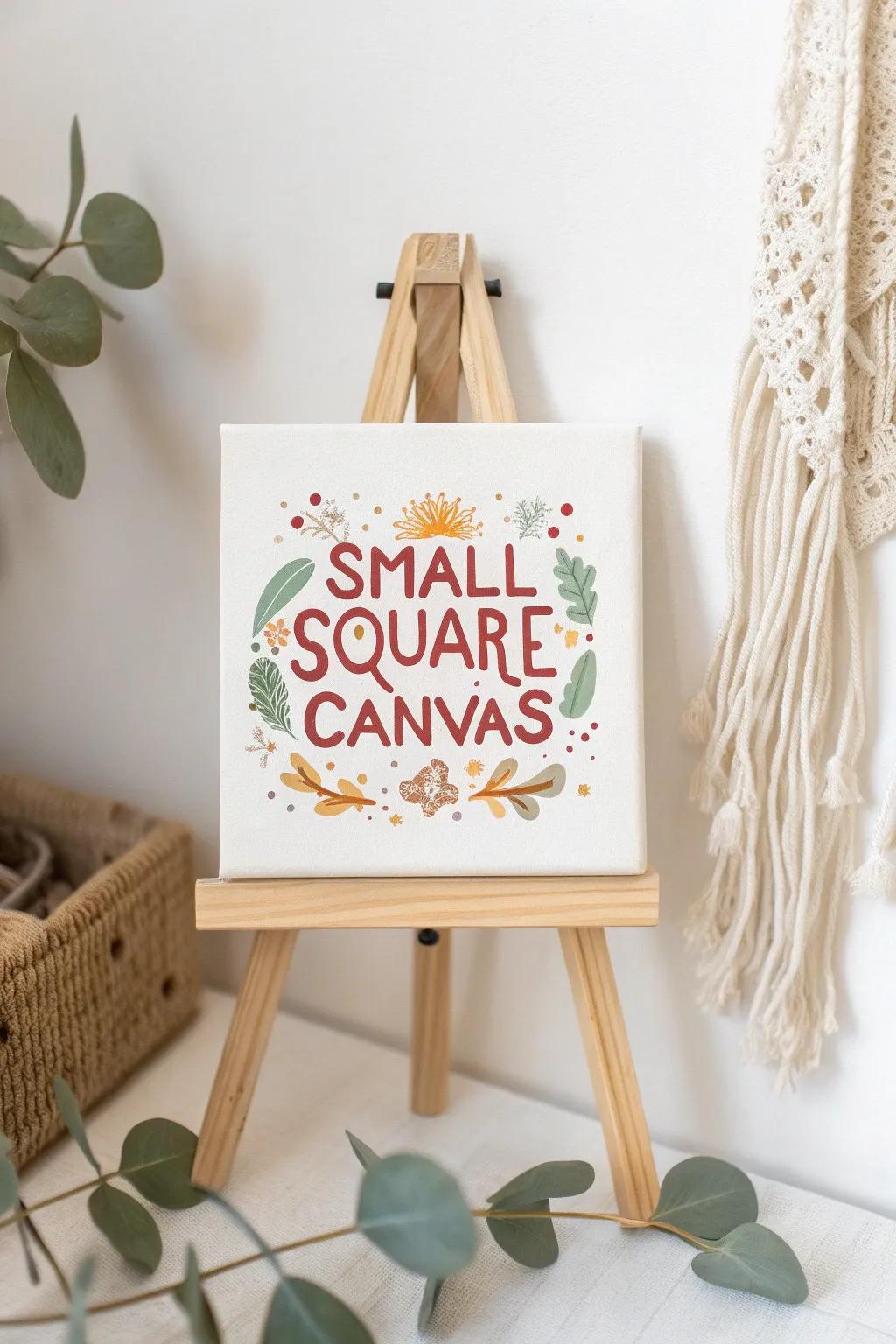 Let your favorite words inspire you daily with this charming mini canvas creation.