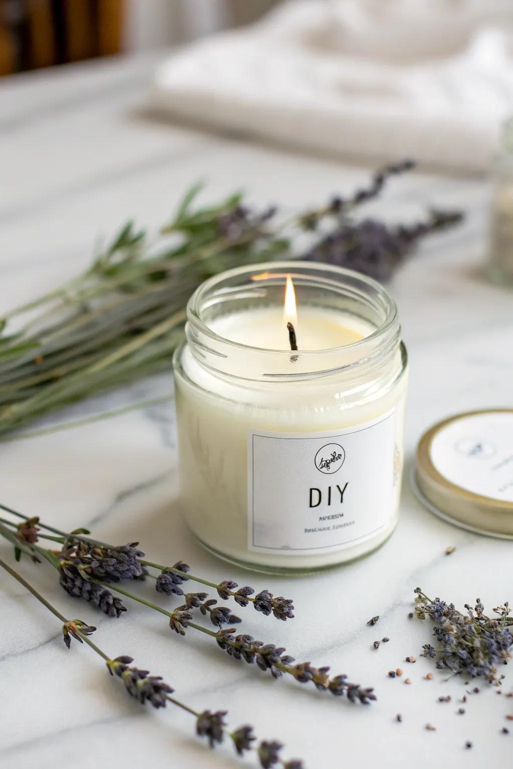 Capture the essence of your friendship with a handcrafted lavender candle. Simplicity meets natural beauty.