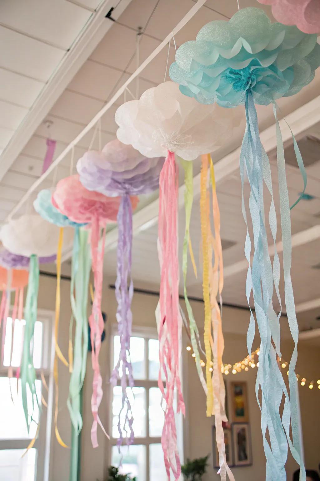 Dreamy streamer clouds that captivate.