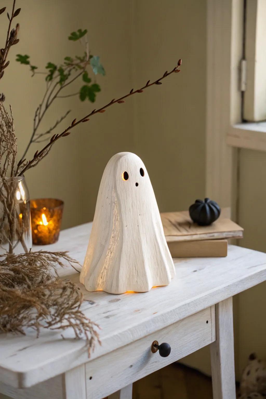 Illuminate your Halloween with a touch of Scandinavian elegance and Boho charm! ð #GlowingGhostCrafts