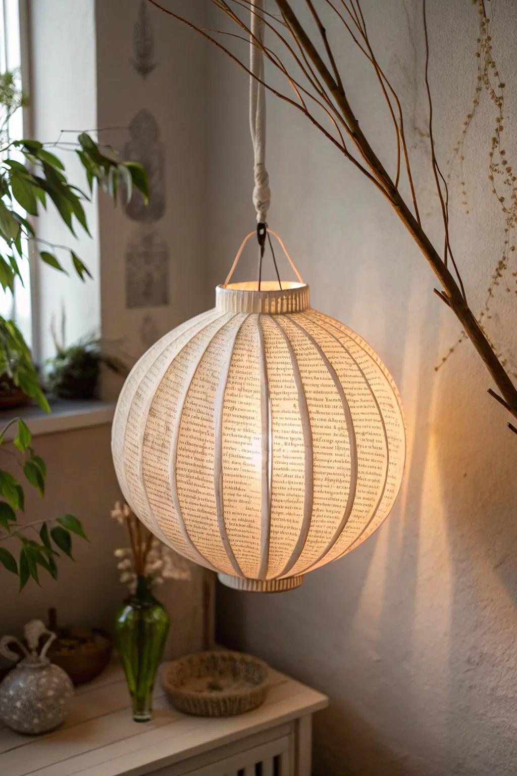 Illuminate your space with the charm of upcycled elegance.