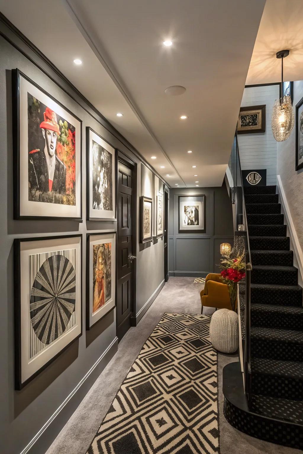 Statement art adds personality without cluttering.