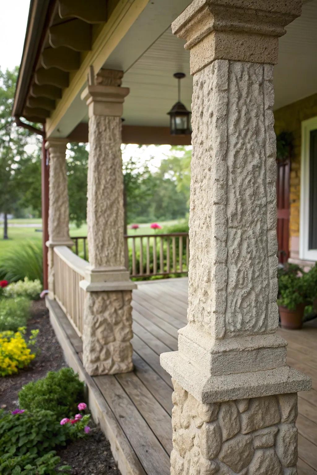 Add depth with textured finishes.