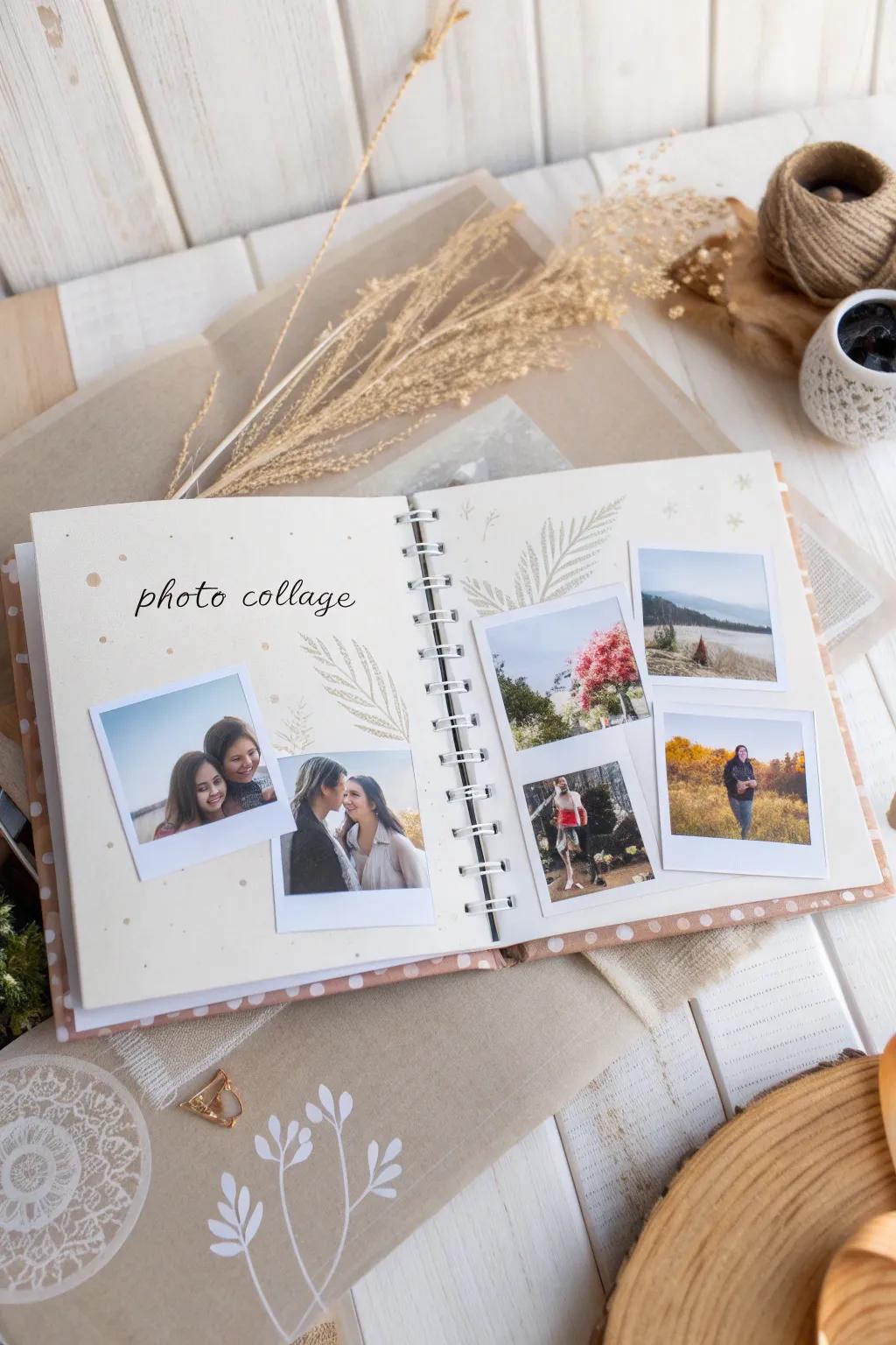 Capture your friendship in a stunning scrapbook collage â where memories and artistry meet.