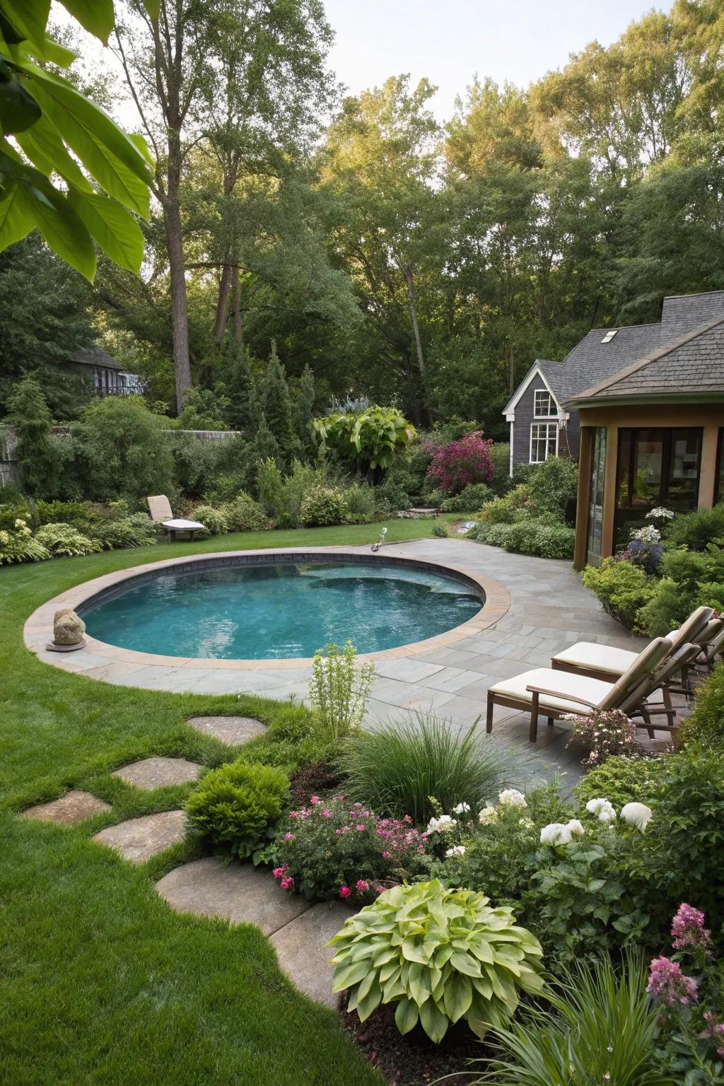 Unique pool shapes add an unexpected twist to your backyard oasis.