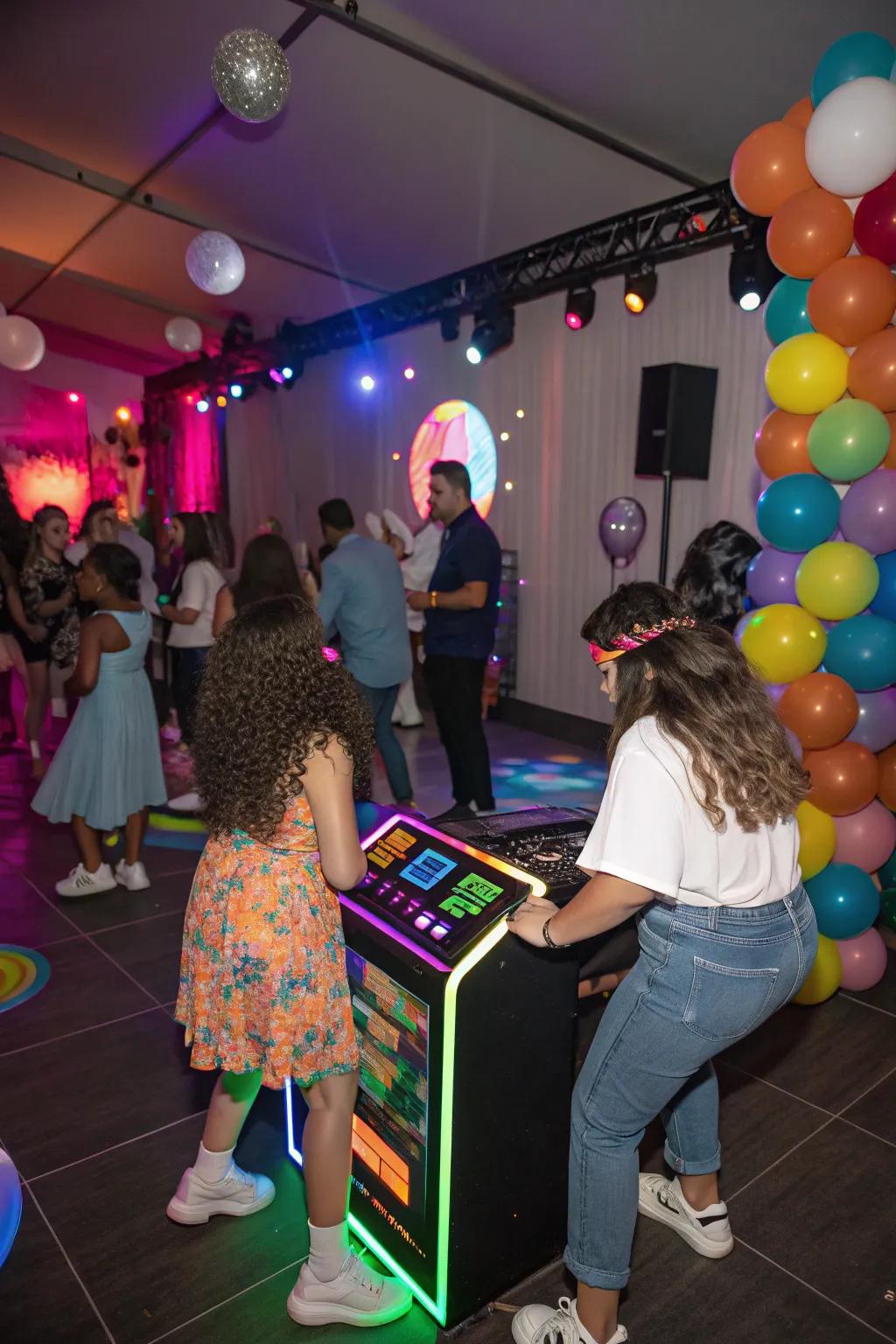 Keep the party lively with an interactive music playlist.