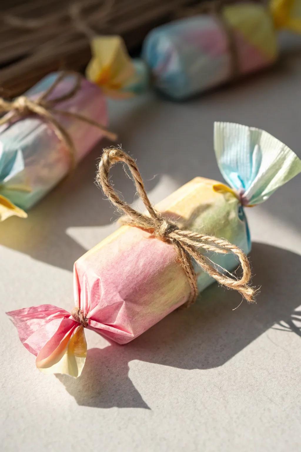 Sweeten your gift-giving with charming candy wrapper surprises!