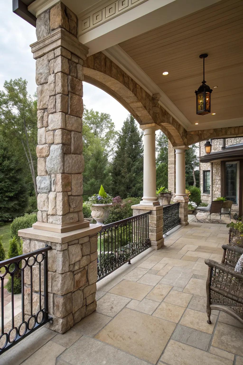 Achieve luxury with natural stone wraps.