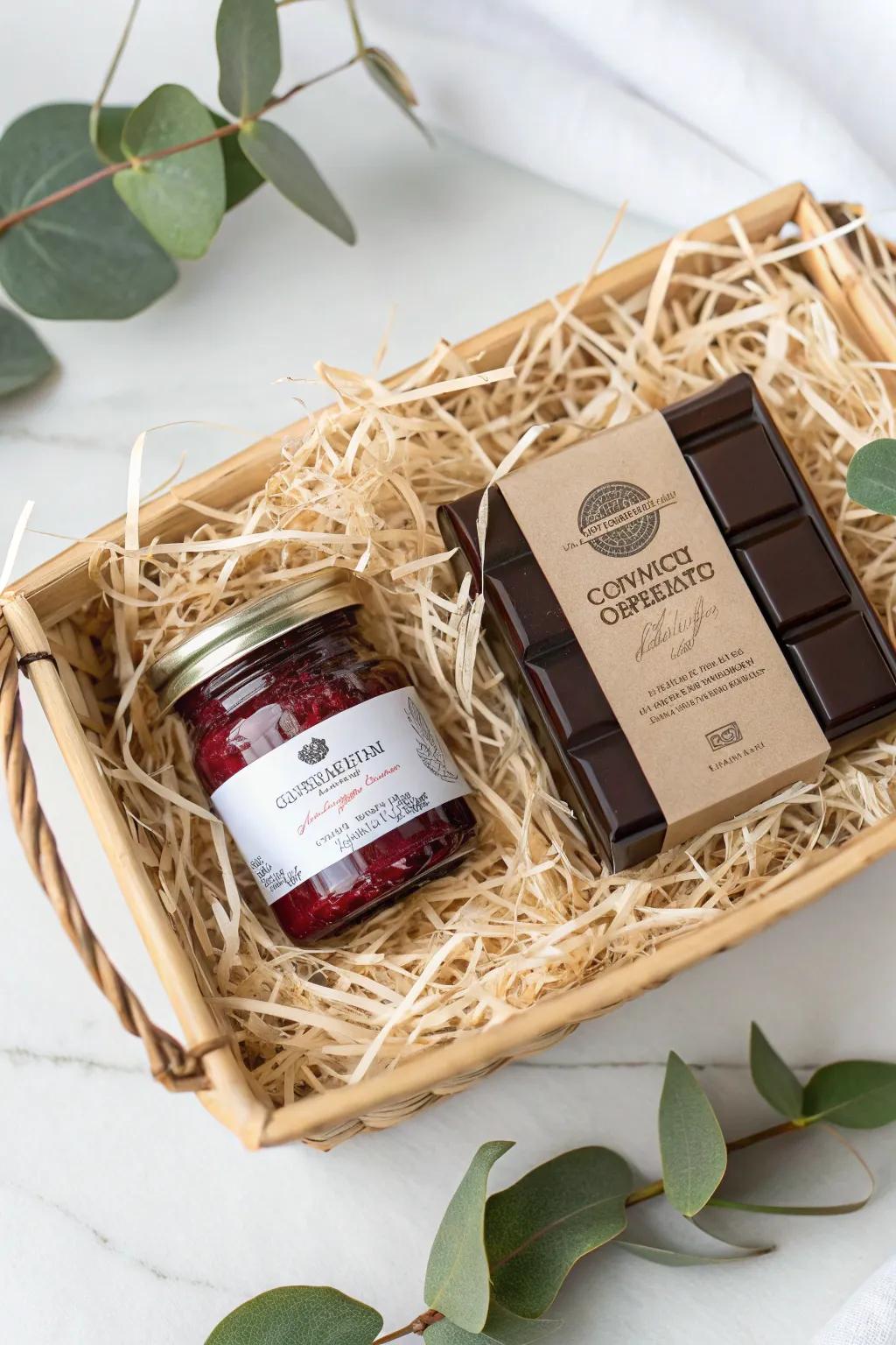 Indulge in the perfect pairing: Artisan Jam & Gourmet Chocolate ð«ð #GiftBasketGoals