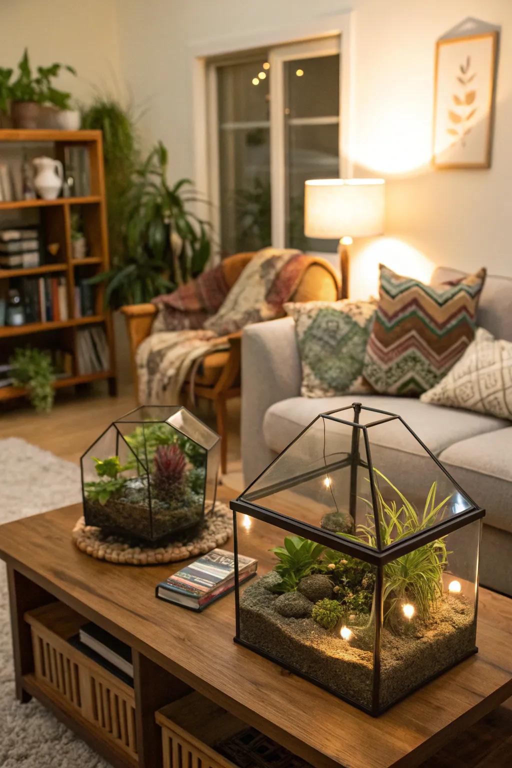 A DIY terrarium kit for creative gardening enthusiasts.