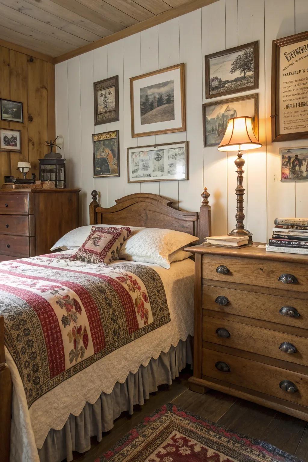 Rustic accents add a touch of nostalgia to your space.