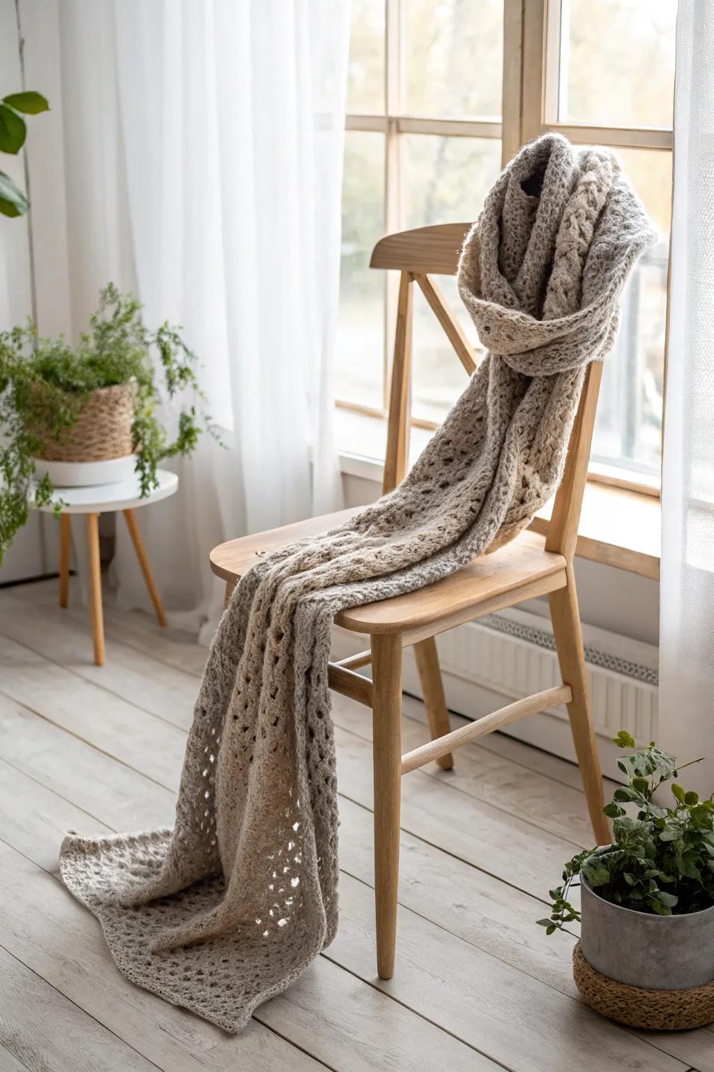 Wrap yourself in warmth and style with a handcrafted infinity scarf â the perfect blend of cozy and chic for winter days.